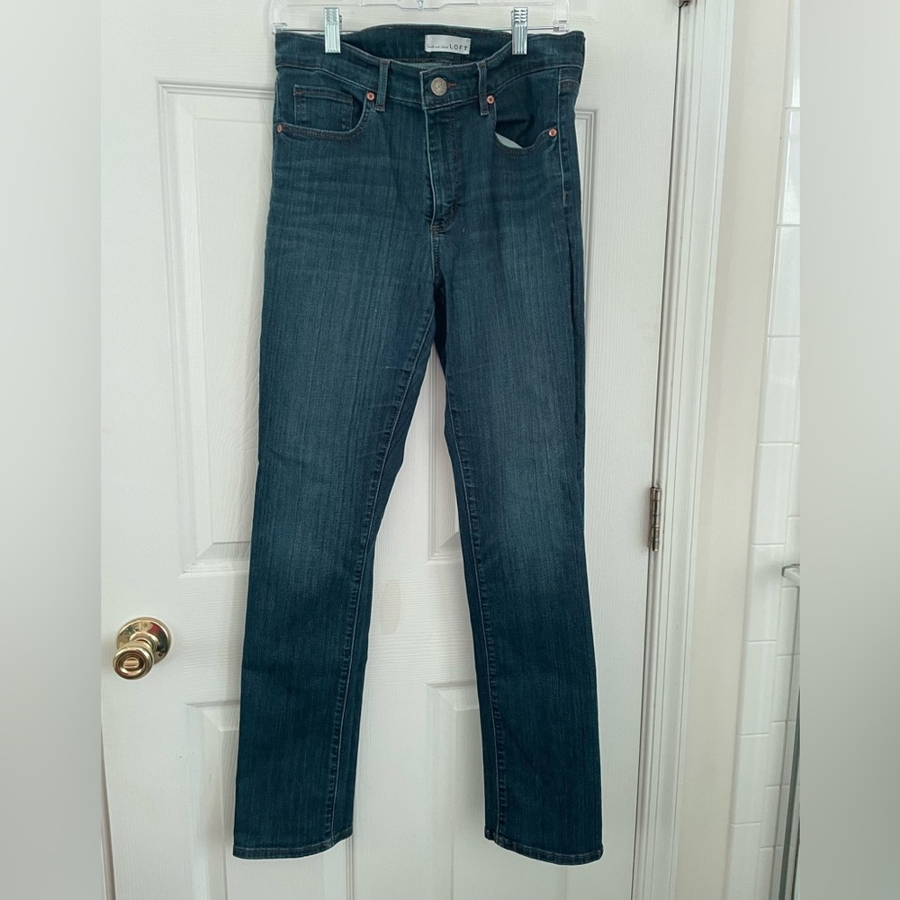 Loft modern straight jeans